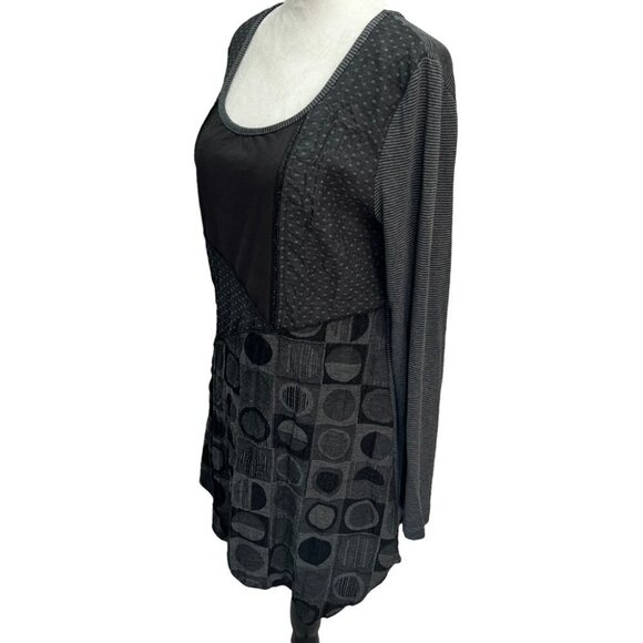 DOLCEZZA Grey🖤Long Sleeve Tunic Top Size S/M - Picture 1 of 9